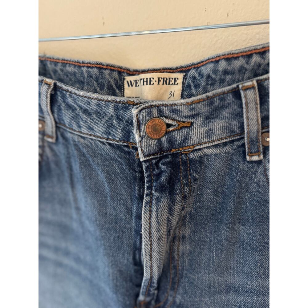 Free People We The Free Pacifica high rise slim straight leg jeans, size 31 - Picture 3 of 7
